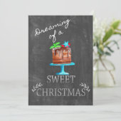 Het dromen van een heerlijk kerstfeest! kaart (Staand voorkant)