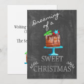 Het dromen van een heerlijk kerstfeest! kaart (Voorkant / Achterkant)