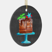 Het dromen van een heerlijk kerstfeest! keramisch ornament (Rechts)