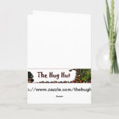 Het dromen van een witte kerst feestdagen kaart (Achterkant)