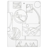 Het droombeeld van architect, driedubbele Bauhaus  Klembord (Achterkant)