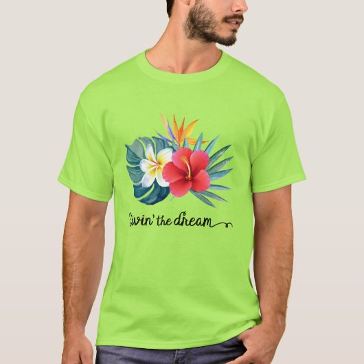 Het droomhemd van de hawaiian. t-shirt (Voorkant)