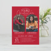 Het dubbel Afstuderen Afstuderen van de Foto in Ar Kaart (Staand voorkant)