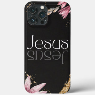 Het Dubbele Jezus geloof Christelijke sierlijke bl iPhone 13 Pro Max Hoesje