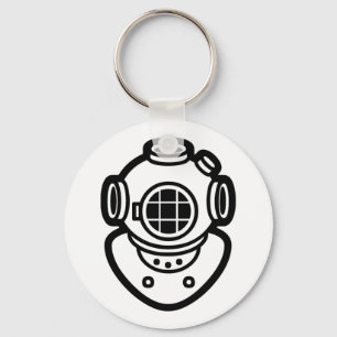 Het duiken Helm Sleutelhanger