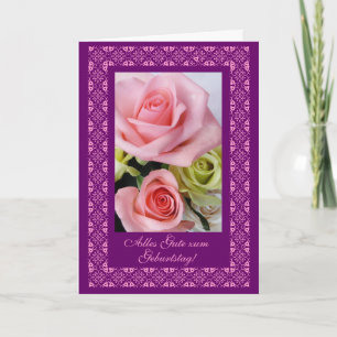 Het Duits: Gelukkige Verjaardag: Alles Gute zum Kaart