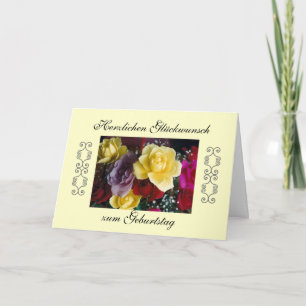 Het Duits: Gelukkige Verjaardag! Kaart