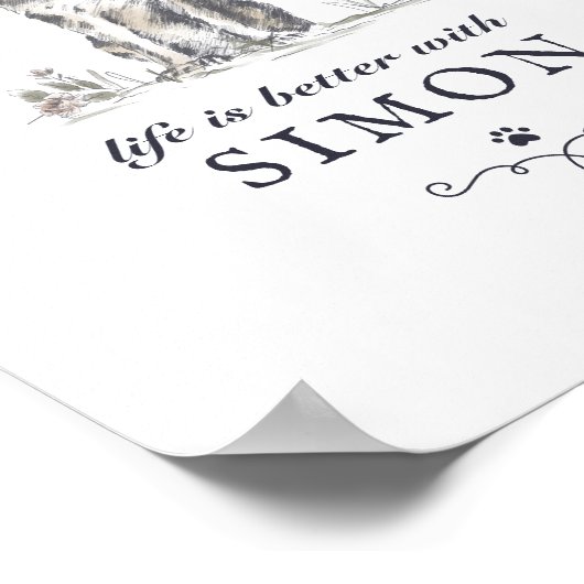 Het Duitse herderleven is beter met een aangepaste Poster (Hoek)