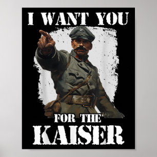 Het Duitse leger 1. WK Kaiserreich Otto von Bismar Poster