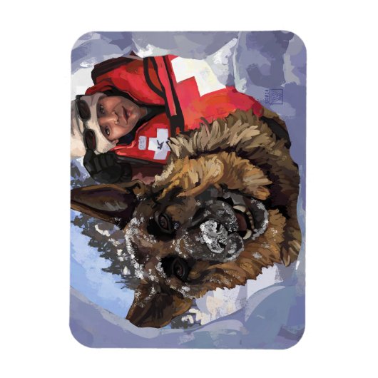 Het Duitse Schapenonderzoek en Redding in de sneeu Magneet (Verticaal)