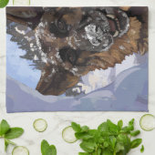 Het Duitse Schapenonderzoek en Redding in de sneeu Theedoek (Gevouwen)