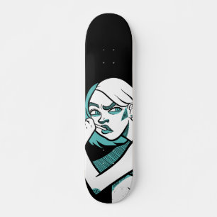 Het dunne Vrouw Illustration Skateboard