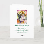 Het Duo van Halloween - lege kaart (Achterkant)