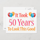 Het duurde 50 jaar om dit goed te zien briefkaart (Voorkant / Achterkant)