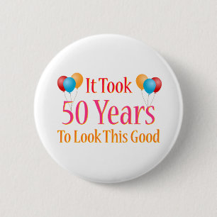 Het duurde 50 jaar om dit goed te zien ronde button 5,7 cm