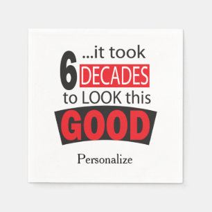 Het duurde 6 decennia om er goed uit te zien - 60 servetten