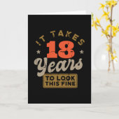 Het duurt 18 jaar om naar dit mooie Wenskaart te k Kaart (Gele Bloem)