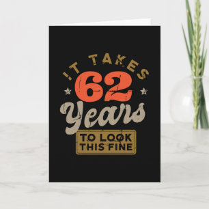 Het duurt 62 jaar om naar dit mooie Wenskaart te k Kaart