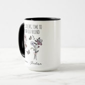 Het duurt lang om een oude vriend te laten groeien mok (Voorkant links)