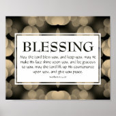 HET DUURZAME BLESS U Aantallen 6:24-26 HET BLOKKER Poster (Voorkant)