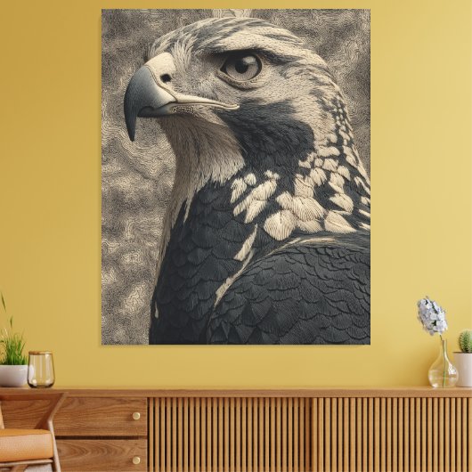 Het Eagle Poster Canvas Afdruk (Insitu (Woonkamer))