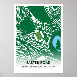 Het Easter Road Stadium Poster is de thuisbasis va