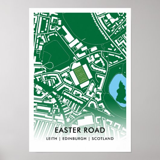 Het Easter Road Stadium Poster is de thuisbasis va (Voorkant)