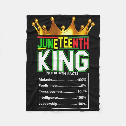 Het echte Juneteenth Fleece Deken (Voorkant)