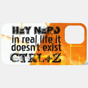 Het echte leven er is geen undo, nerd versie - ora iPhone 12 pro max hoesje