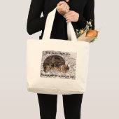 Het echte leven. grote tote bag (Voorkant (product))