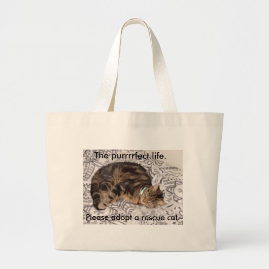 Het echte leven. grote tote bag (Voorkant)