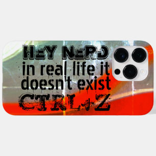 Het echte leven is niet ongedaan gemaakt, nerd ver Case-Mate iPhone 14 pro max hoesje