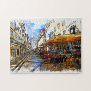 Het echte Portugal-Lissabon Legpuzzel