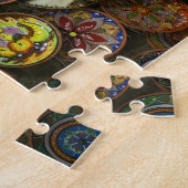 Het echte Spanje - de Spaanse borden Jigzaag Puzzl Legpuzzel (Zijkant)