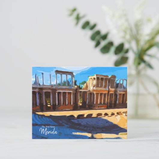 Het echte Spanje Merida Briefkaart (Staand voorkant)