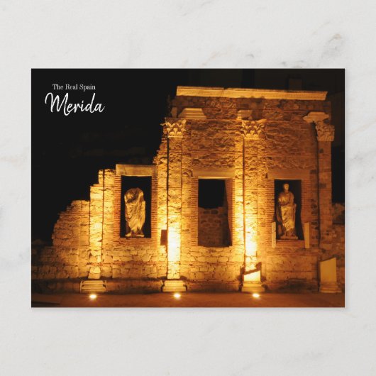 Het echte Spanje Merida Briefkaart (Voorkant)