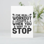 Het echte werkuiteinde wanneer u wilt stoppen met  bedankkaart (Staand voorkant)