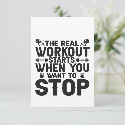 Het echte werkuiteinde wanneer u wilt stoppen met bedankkaart (Staand voorkant)