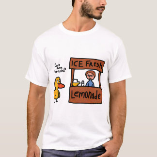 Het eendenlied heeft grappige druiven t-shirt