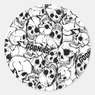 Het eenoige Willy Skull Pattern van Goonies Ronde Sticker