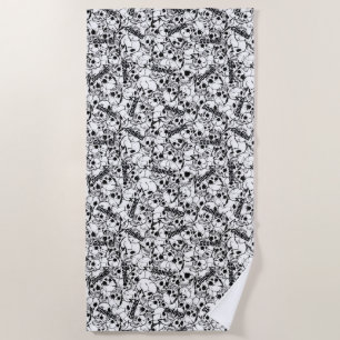 Het eenoige Willy Skull Pattern van Goonies Strandlaken