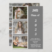 Het eenvoudige Afstuderen van de Naam van het Afst Aankondiging (Voorkant / Achterkant)