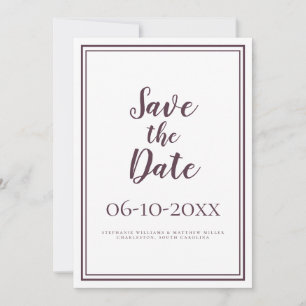 Het eenvoudige Manuscript bewaart de Datum Klassie Save The Date