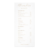 Het eenvoudige Menu van de Dienst van de Lijst van (Voorkant)