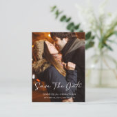 Het eenvoudige Moderne Manuscript bewaart de Datum Aankondigingskaart (Staand voorkant)