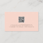 Het eenvoudige Visitekaartje van Bloemen met QR co (Achterkant)