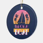 Het eenzame eiland - ik ben op een boot keramisch ornament (Links)