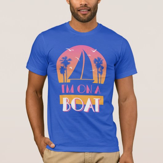 Het eenzame eiland - ik ben op een boot t-shirt (Voorkant)