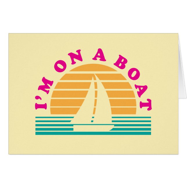 Het eenzame eiland op een boot (Voorkant Horizontaal)