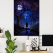 Het eenzame pad poster (Thuiskantoor)